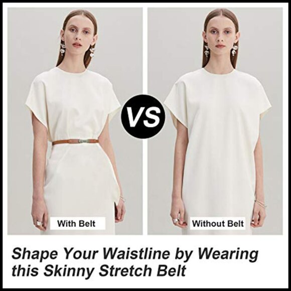 Elastic Stretch Belt for Dresses Retro Skinny Thin Waist Belt main image 5